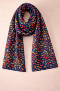 Mosaic Petal Scarf – Multicolor Floral Wrap