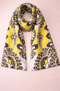 Golden Mandala Scarf – Ornamental Print Wrap