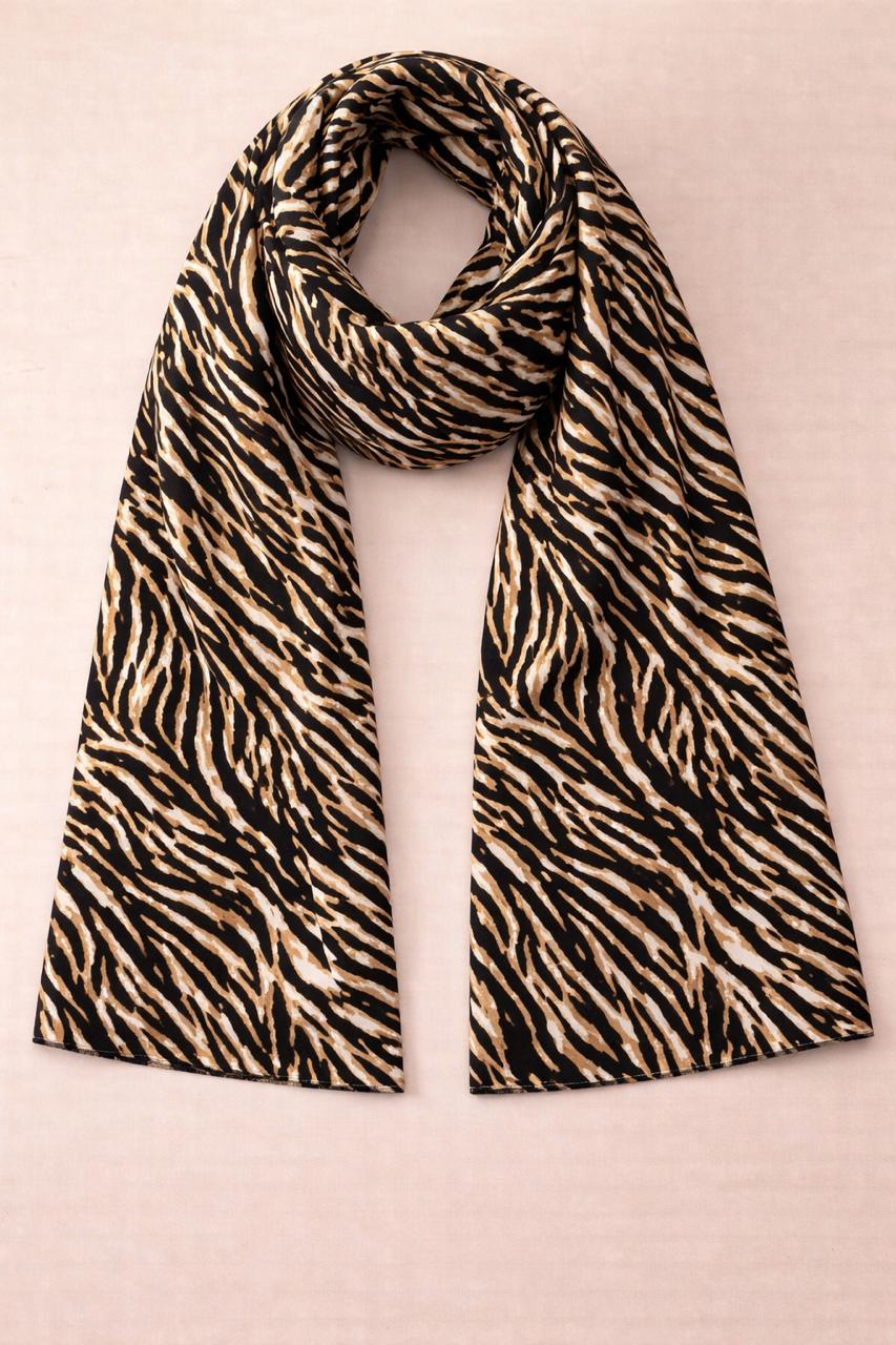 Wild Zebra Scarf – Animal Print Wrap