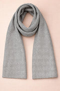 Minimal Dot Scarf – Black & White Wrap