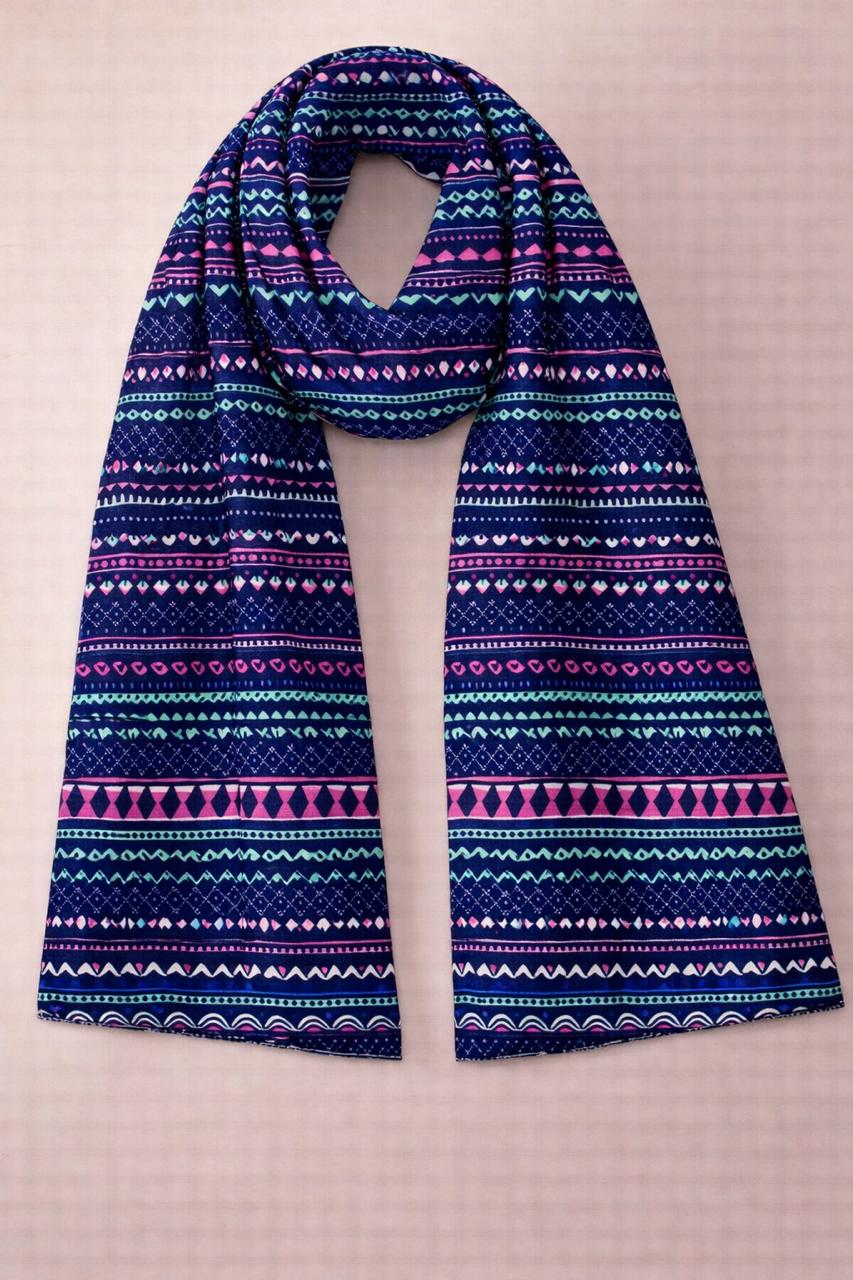 Boho Tribal Stripe Scarf – Pattern Wrap
