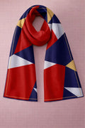Modern Colorblock Scarf – Geometric Wrap
