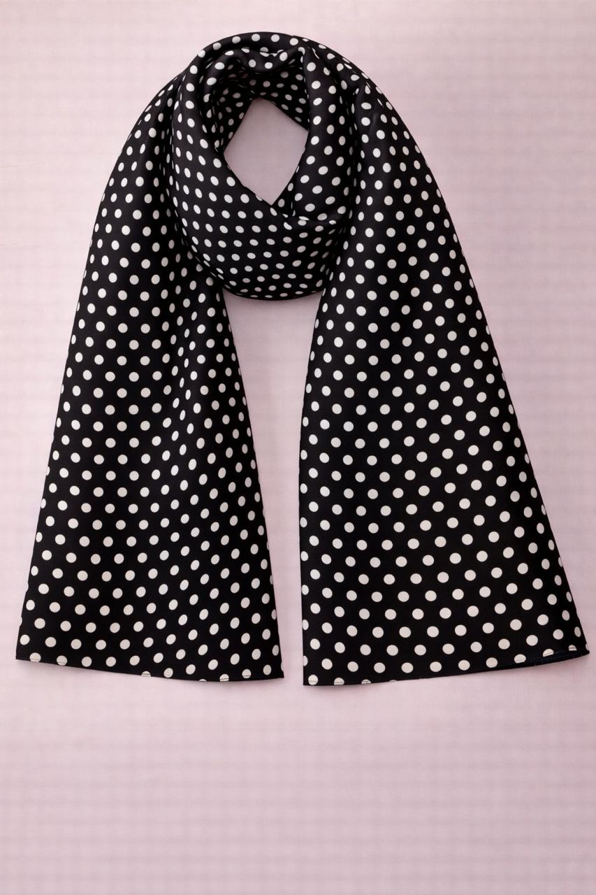 Classic Polka Dot Scarf – Retro Wrap
