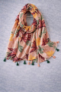Sunset Tropic Tassel Scarf