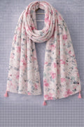 Pink Pastel Blossom Square Scarf